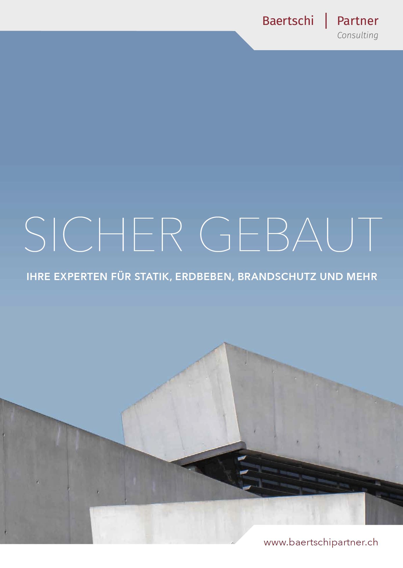 Titelblatt Firmenbroschüre